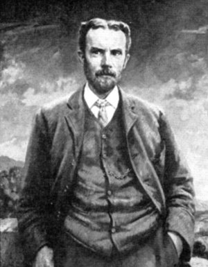 Portrait of Oliver Heaviside.